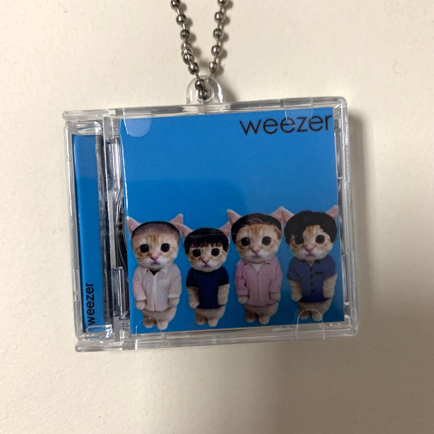 Cat Cover Design Little CD Album Cover Keychains - Radiocat - Deftones cat - KORN cat