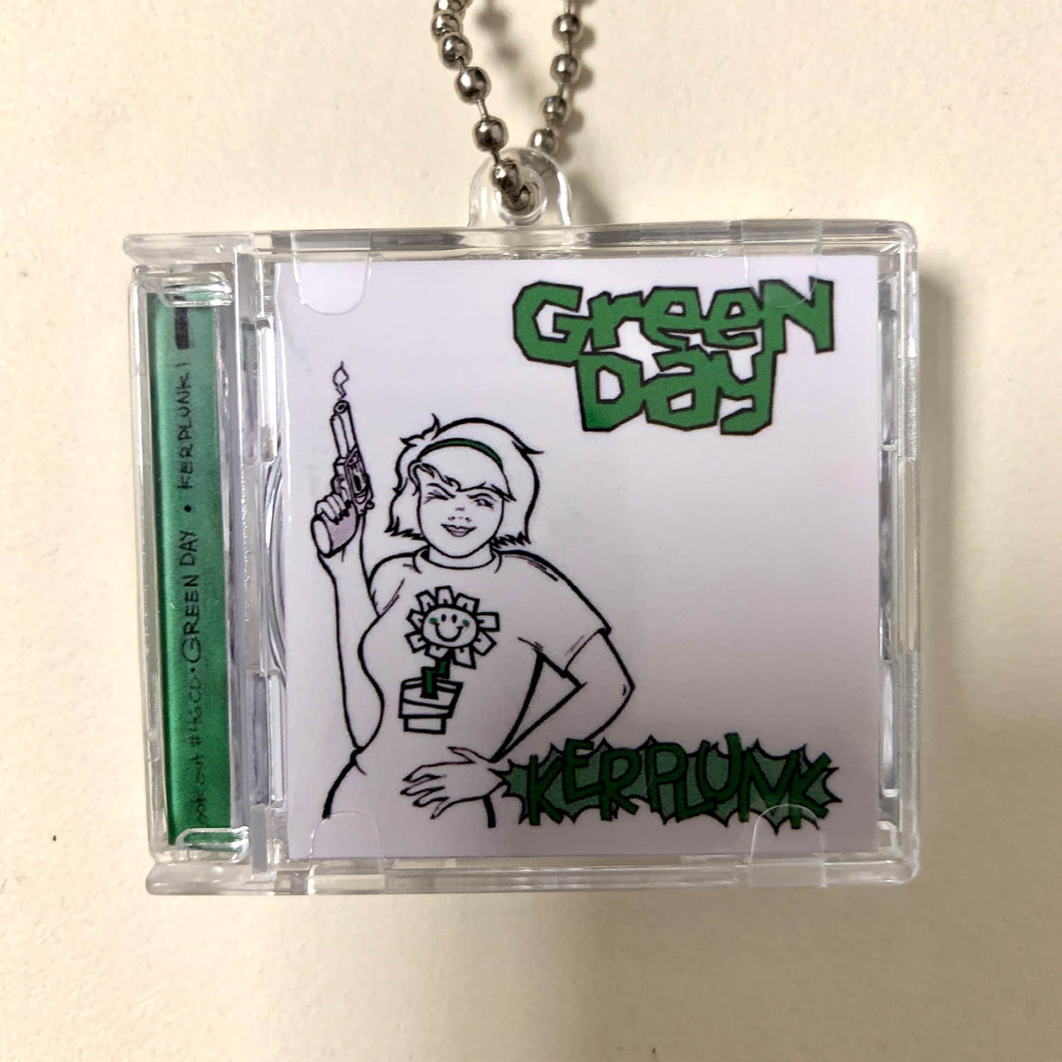 Green Day Little CD Album Cover Keychains  – Greatest Hits and Insomniac - American Idiot - Dookie - Warning - Kerplunk