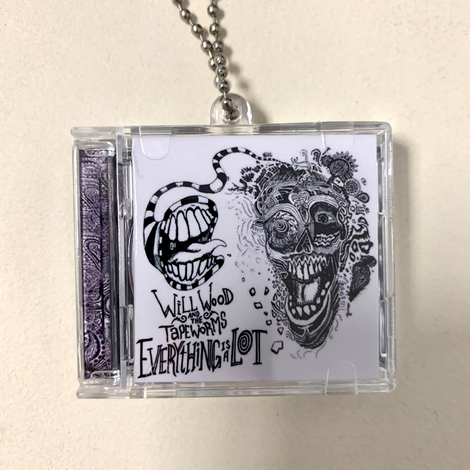 Will Wood and Will Wood And The Tapeworms Little CD Album Cover Keychains - In Case I Make It - The Normal Album - Self-Ish - Everything Is A Lot