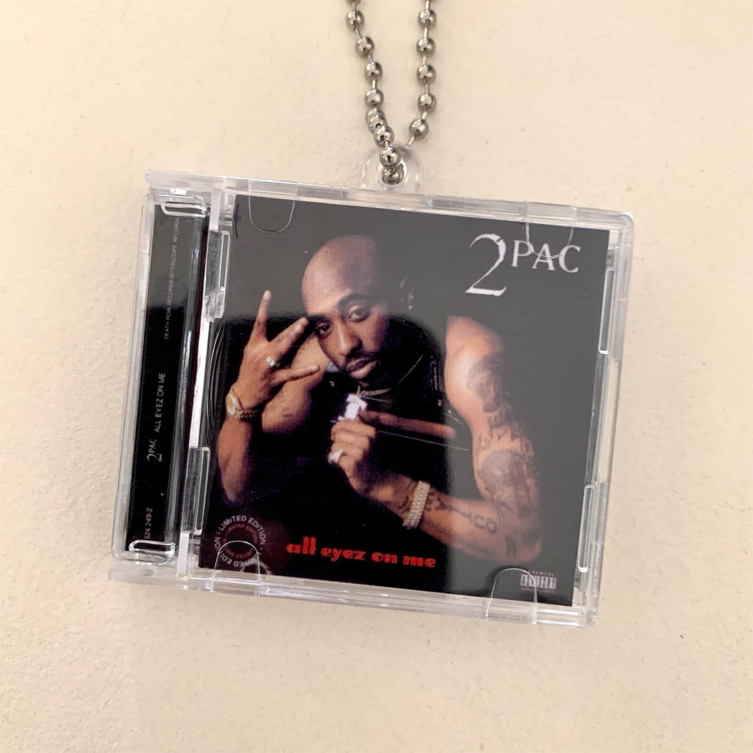 2Pac Little CD Album Cover Keychains – All Eyez On Me