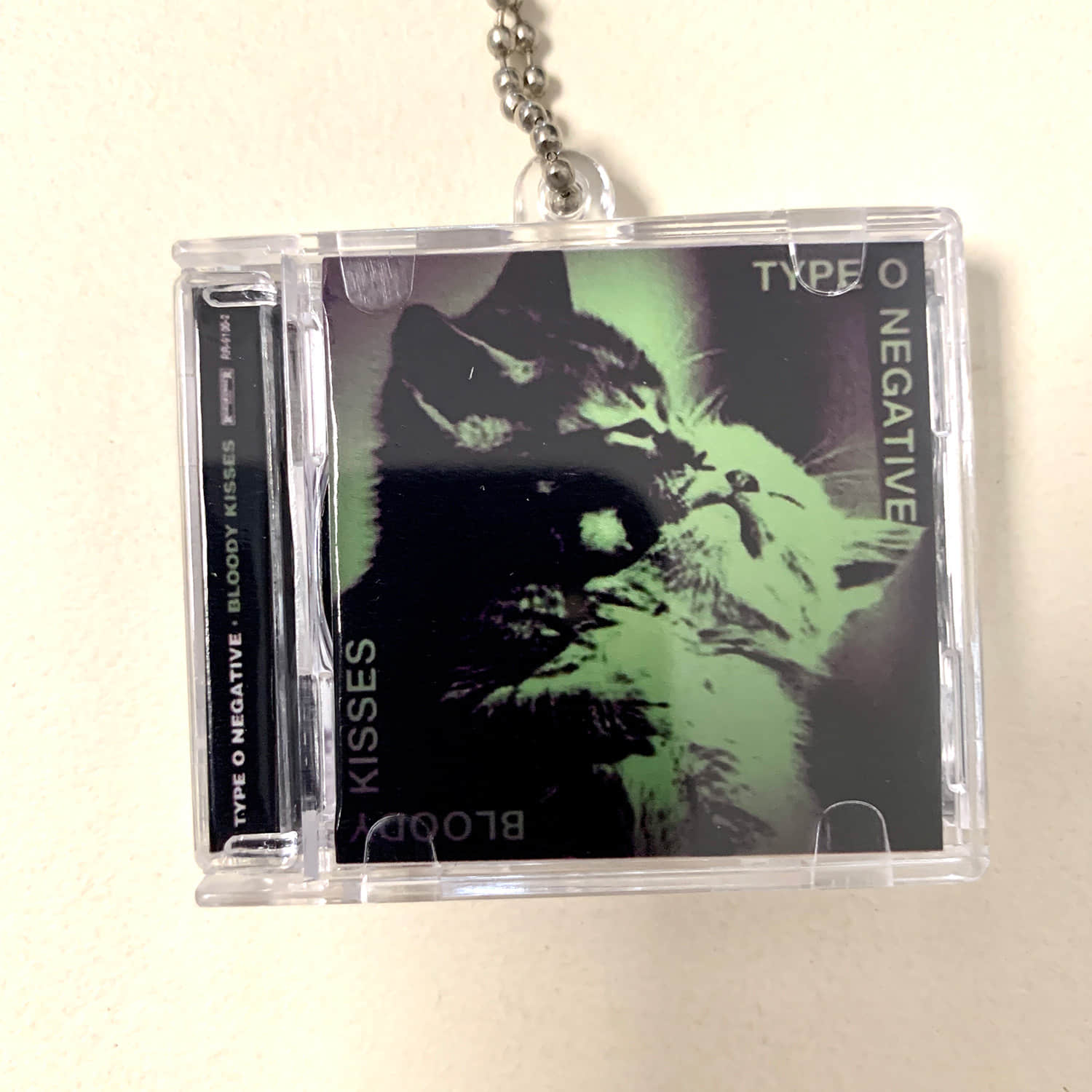 Part 3- Cat Cover Design Little CD Album Cover Keychains -TV Girl -David Bowie - Hole -Type O Negative