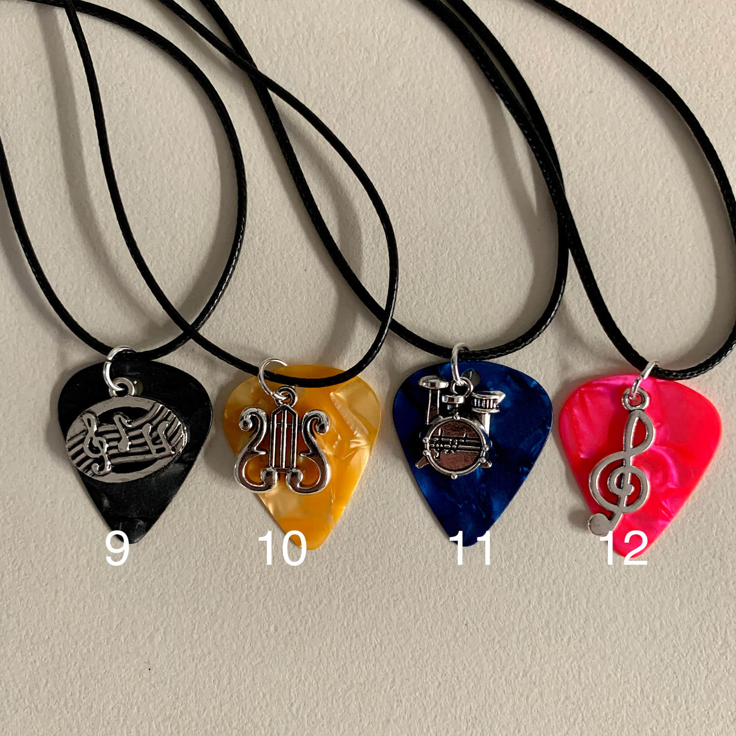 Guitar Pick Chaim Necklace