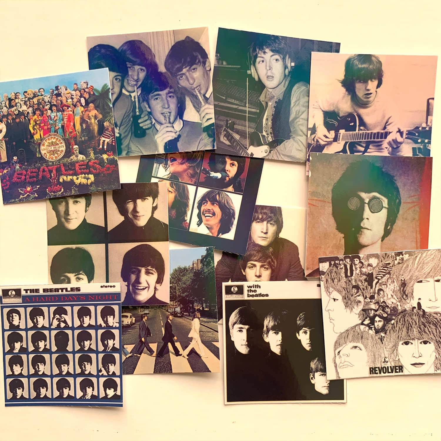 The Beatles Band 2" Album Cover Stickers 12P