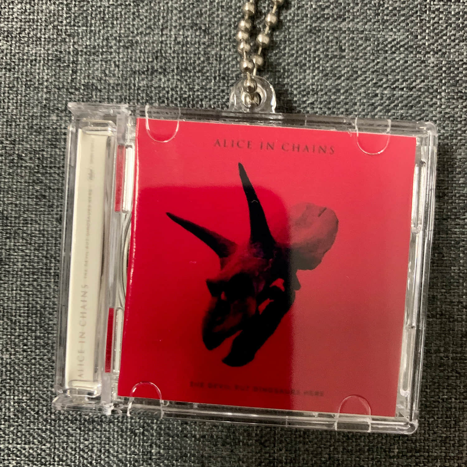 Alice In Chains Little CD Album Cover Keychains  - Facelift -Jar Of Flies -The Devil Put Dinosaurs Here -Dirt