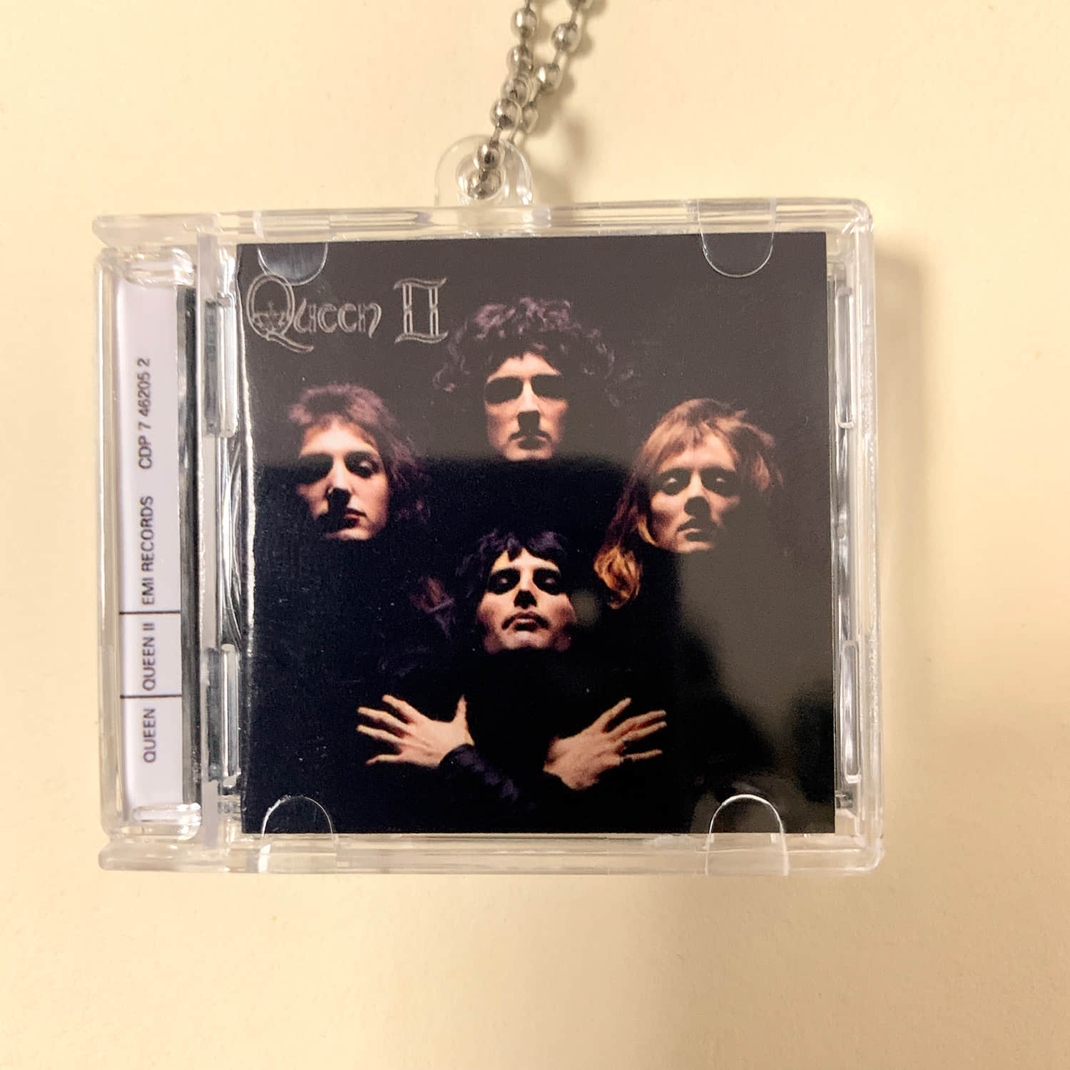 Queen Little CD Album Cover Keychains - Queen I and II and A Night At The Opera
