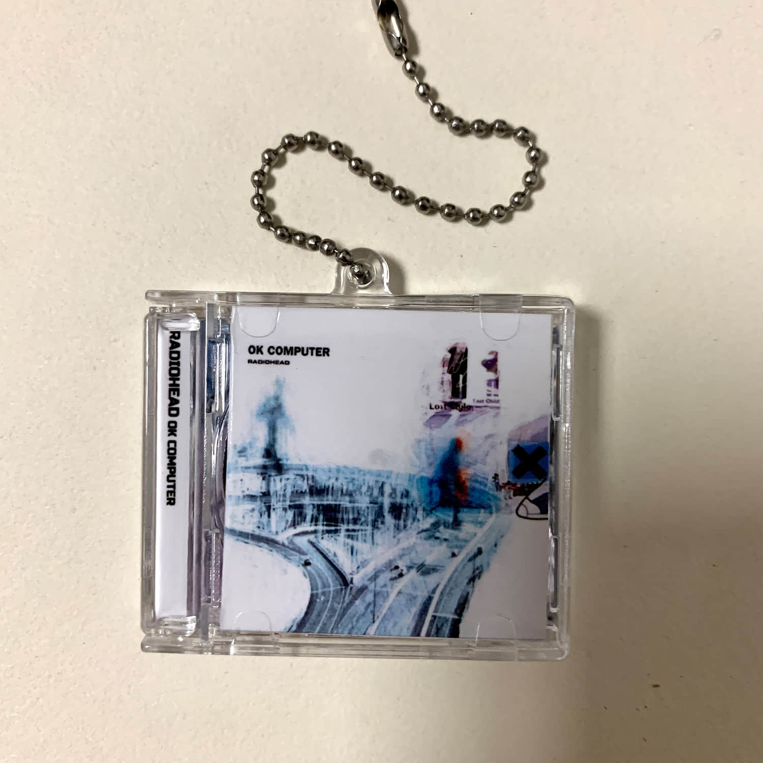 Radiohead Little CD Album Cover Keychains - Pablo Honey -  OK Computer - Kid A - In Rainbows - The Bends - Amnesiac