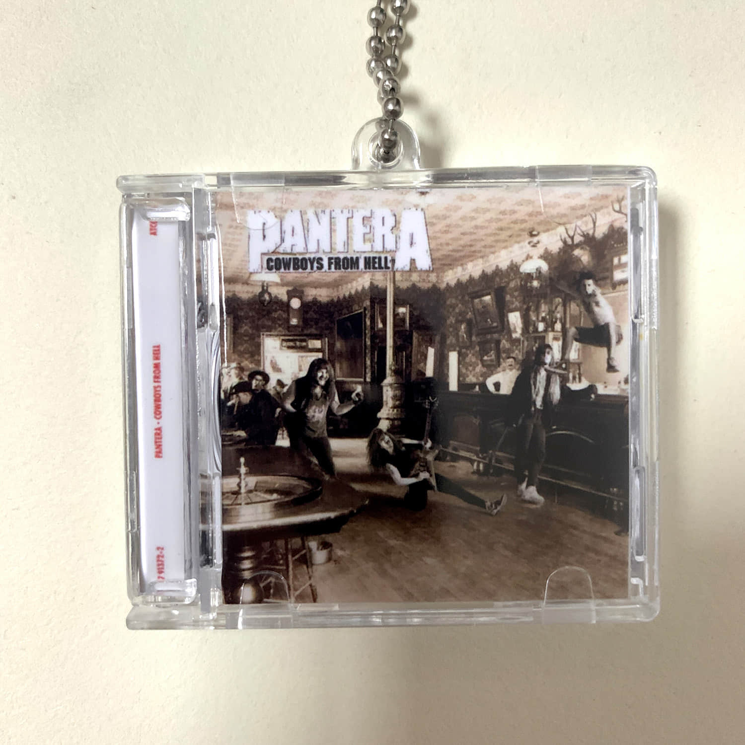 Pantera Little CD Album Cover Keychains - Vulgar Display Of Power - Cowboys From Hell - Far Beyond Driven - Reinventing The Steel