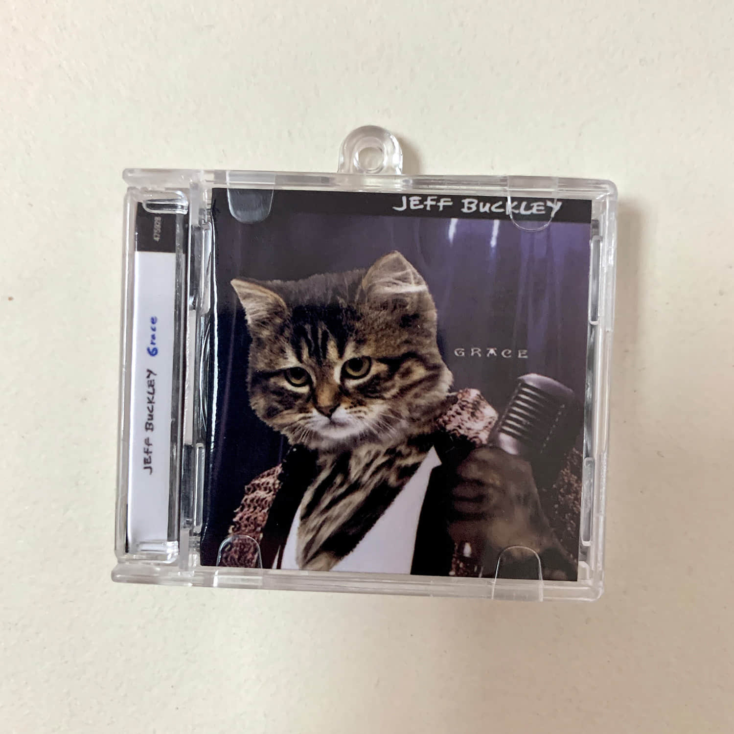 Cat Cover Design Little CD Album Cover Keychains II - Metallica - Gorillaz - Tyler the Creator - Jeff Buckley