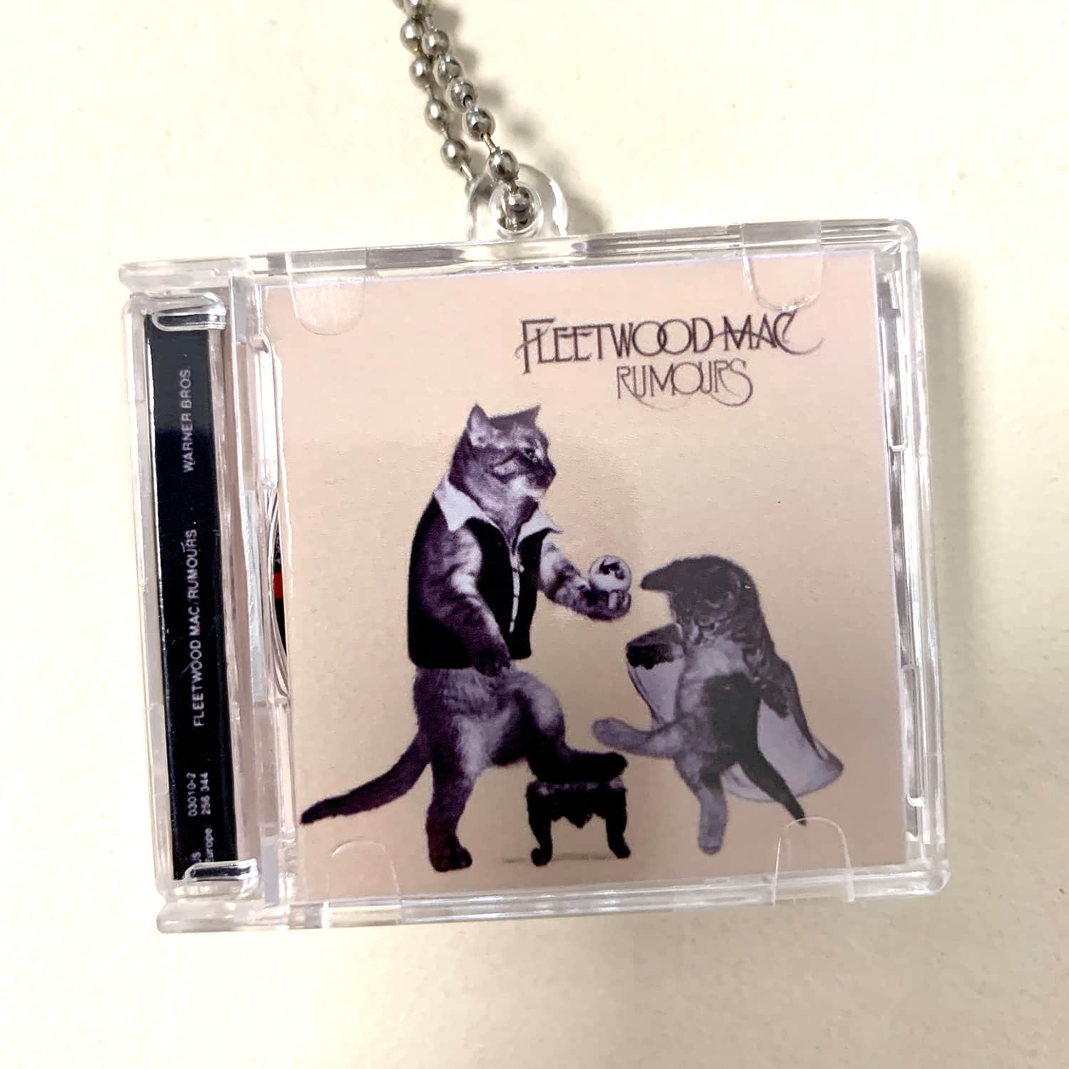 Part 3- Cat Cover Design Little CD Album Cover Keychains -TV Girl -David Bowie - Hole -Type O Negative