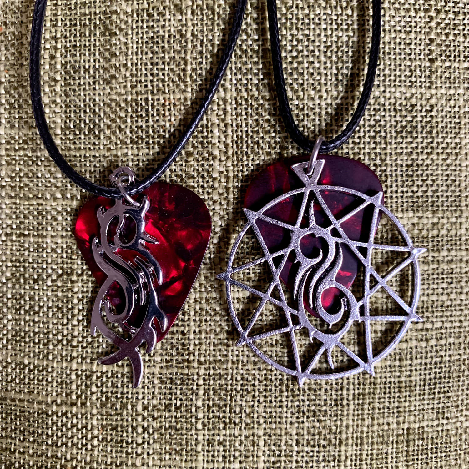 Custom Slipknot Guitar Pick Necklace 