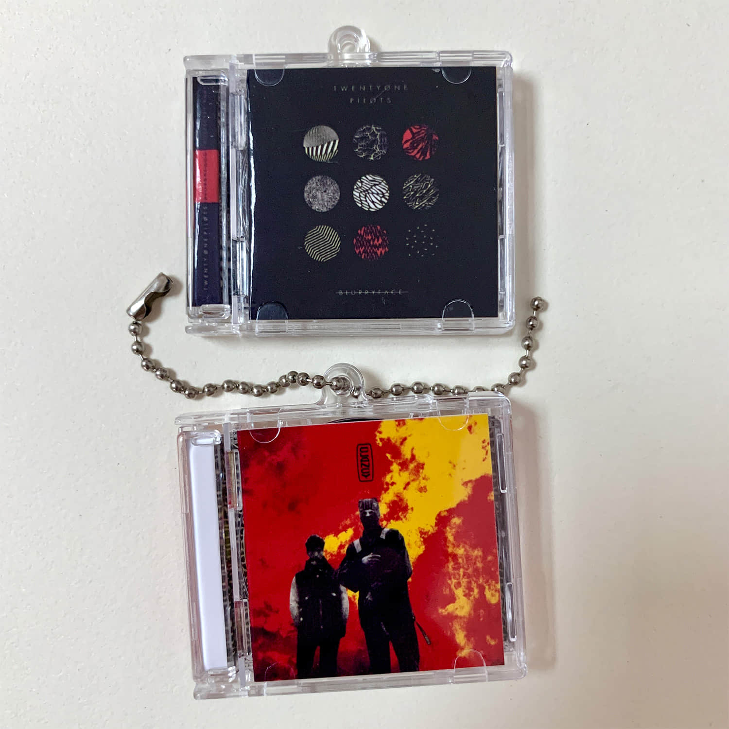 Twenty One Pilots Little CD Album Cover Keychains - Blurryface - Clancy