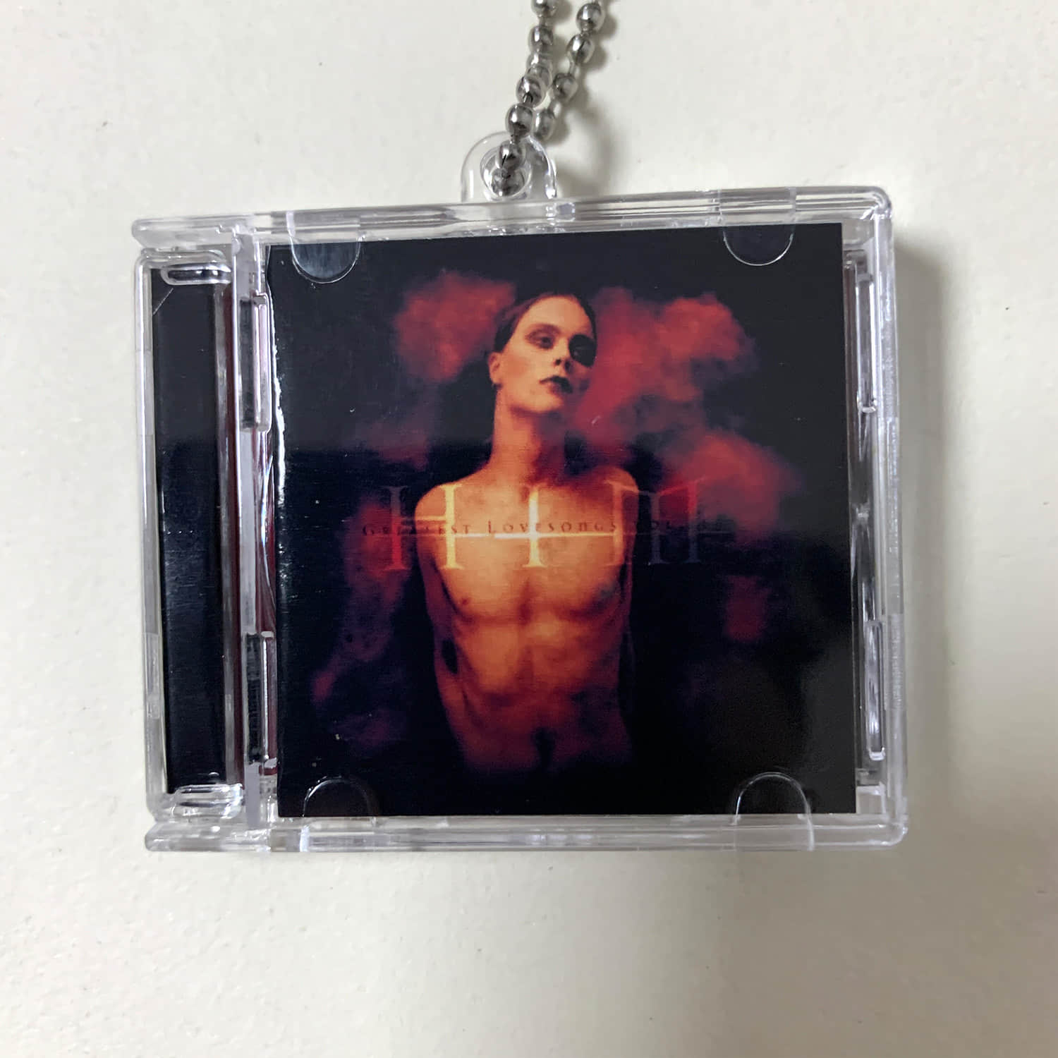 HIM Little CD Album Cover Keychains - Razorblade Romance -Dark Light -Deep Shadows And Brilliant Highlights -Greatest Lovesongs Vol. 666