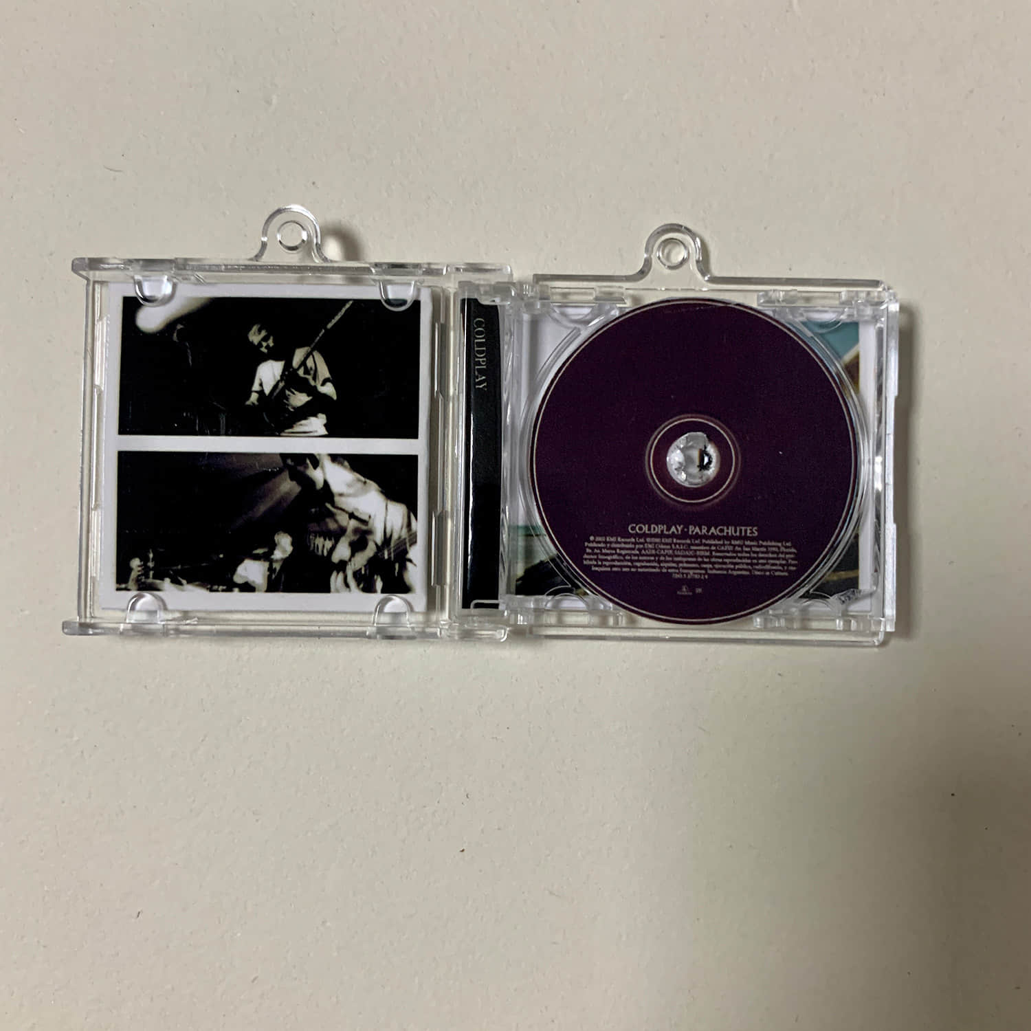 Coldplay Little CD Album Cover Keychains - Parachutes 