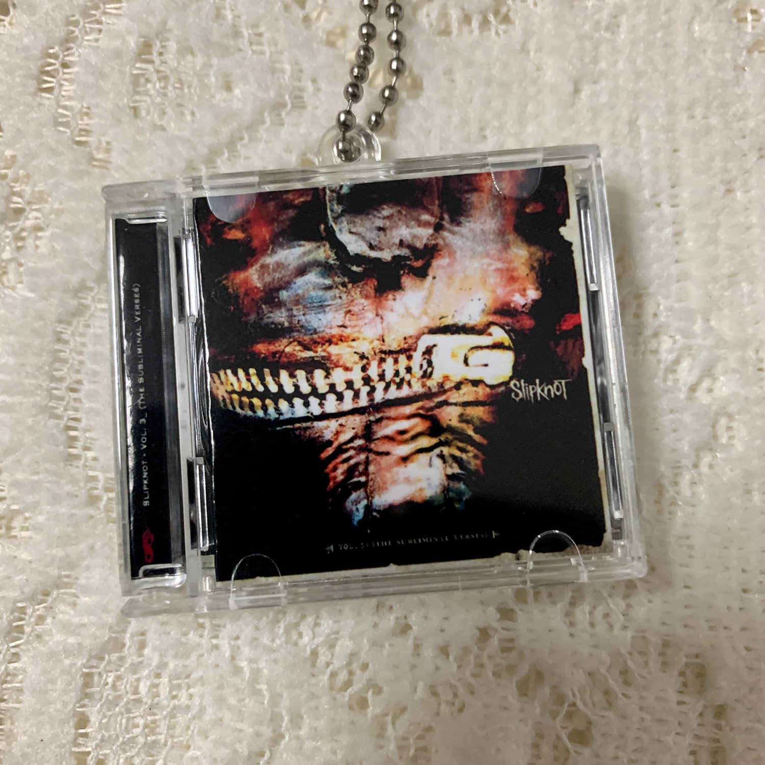 Slipknot Little CD Album Cover Keychains - Vol. 3_ (The Subliminal Verses)