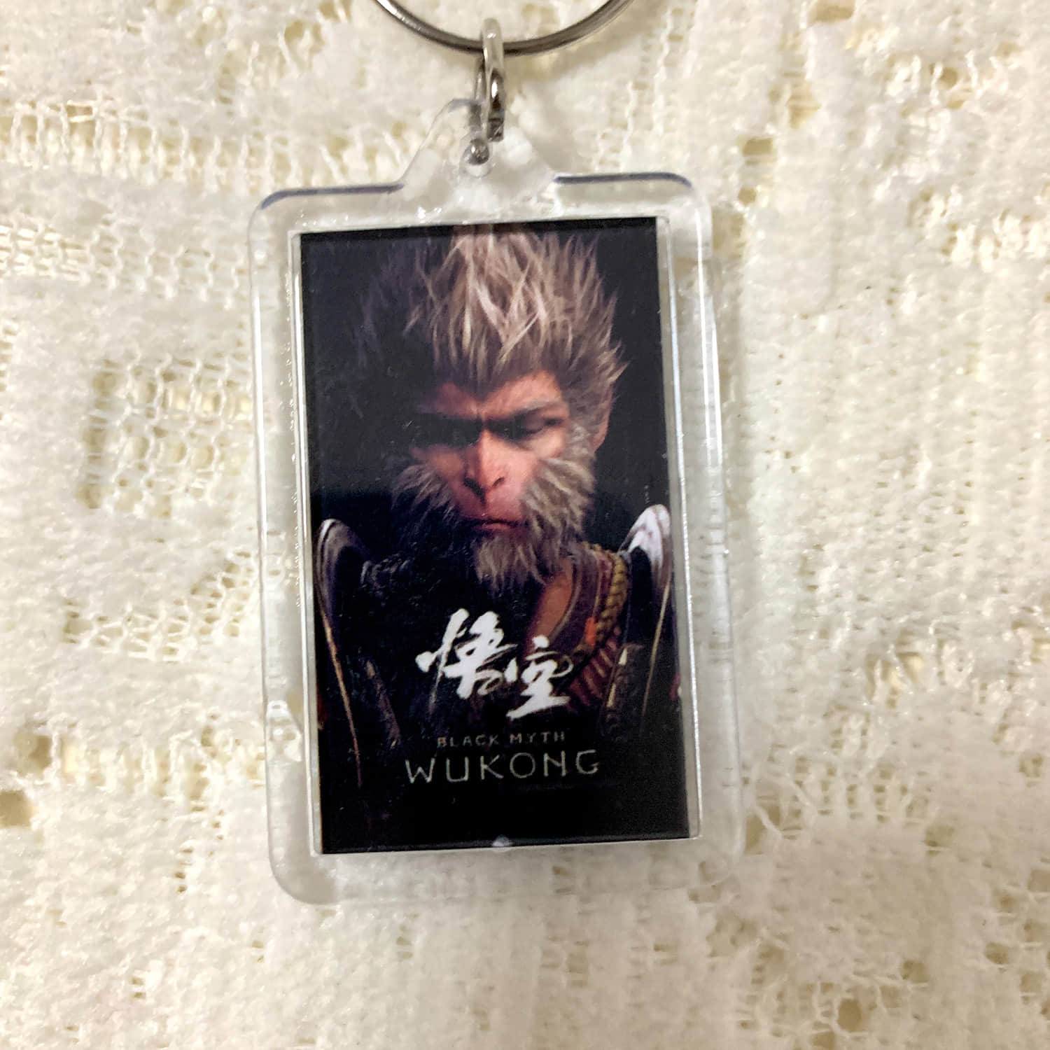 Black MYTH Wukong Game Cover Keychains