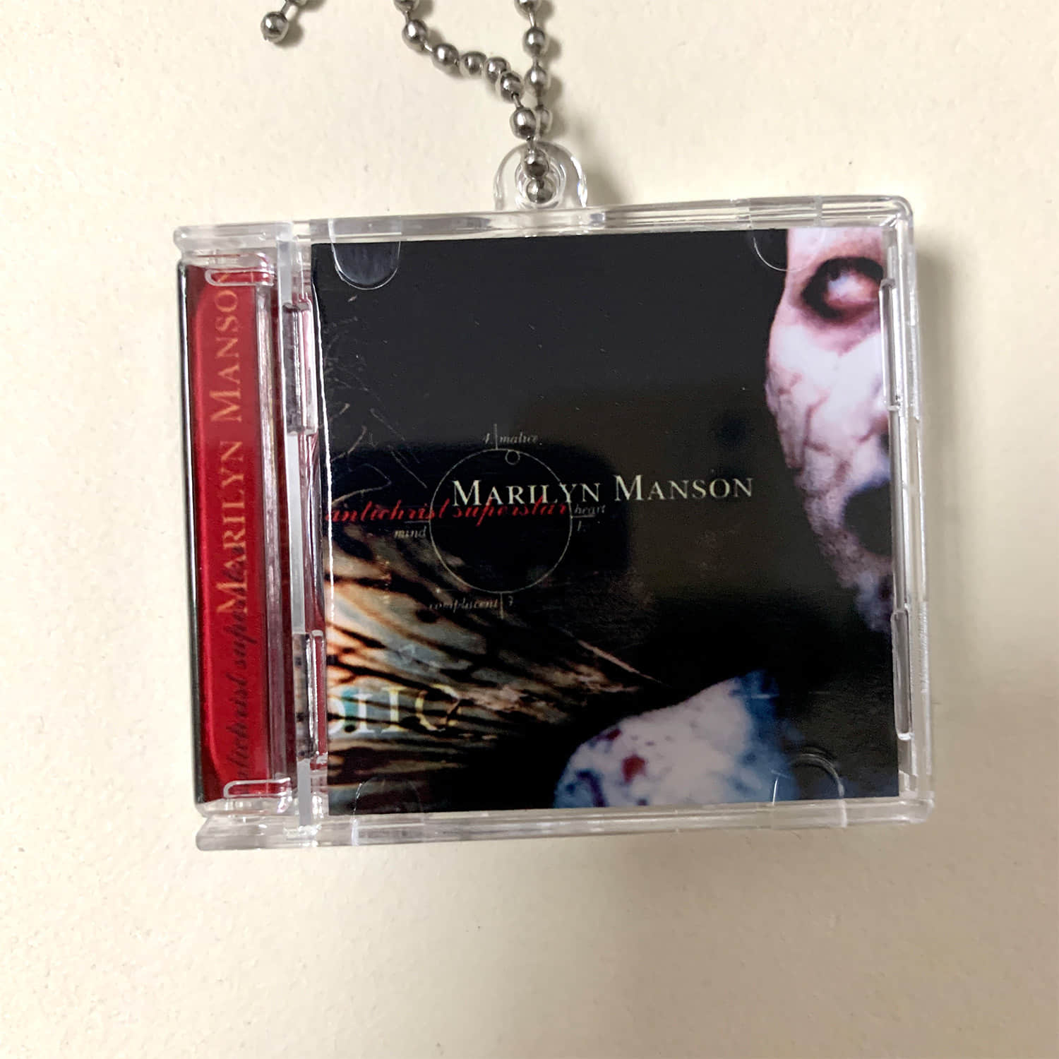Marilyn Manson Little CD Album Cover Keychains - Antichrist Superstar