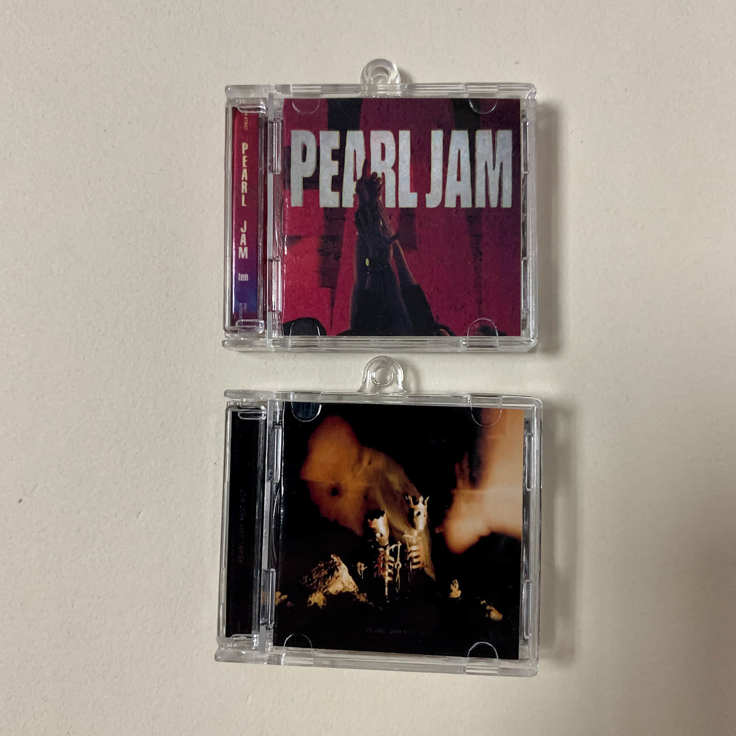 Pearl Jam Little CD Album Cover Keychains - Ten - Riot Act