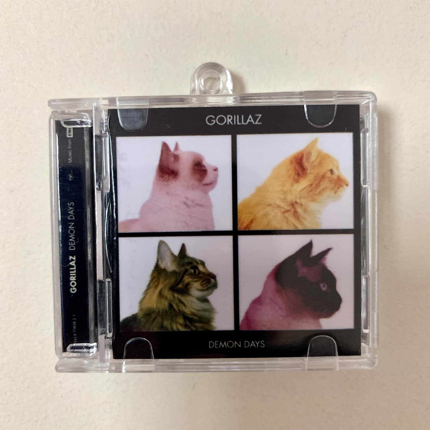 Cat Cover Design Little CD Album Cover Keychains II - Metallica - Gorillaz - Tyler the Creator - Jeff Buckley