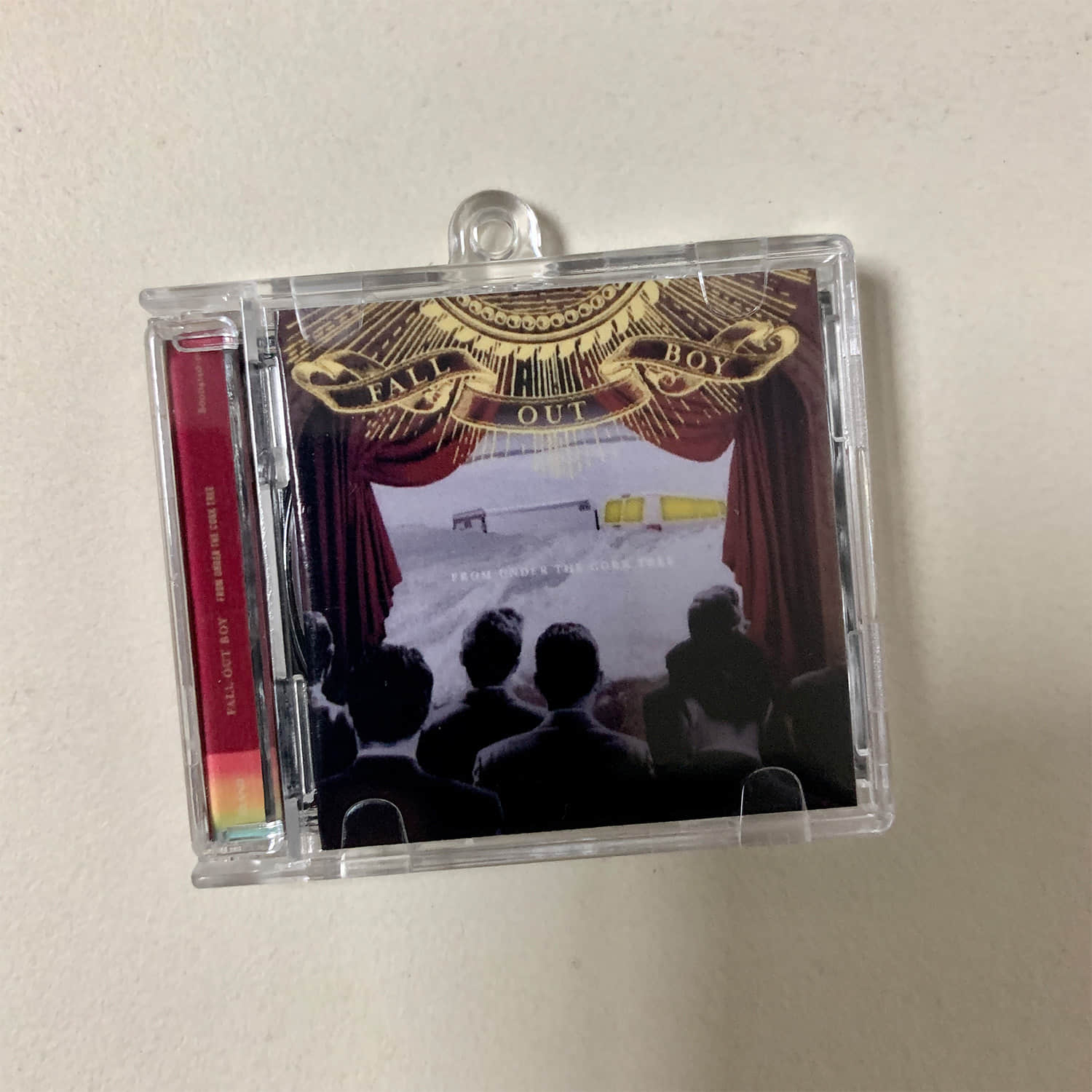 Fall Out Boy Little CD Album Cover Keychains - Infinity On High - Take This To Your Grave - From Under The Cork Tree