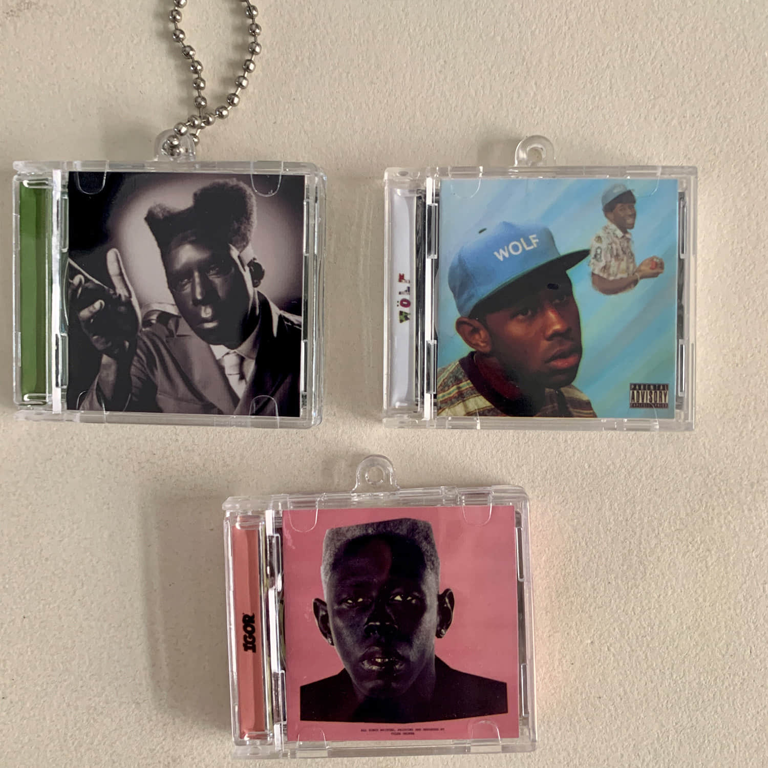 Tyler, The Creator Little CD Album Cover Keychains - Wolf-IGOR-Chromakopia