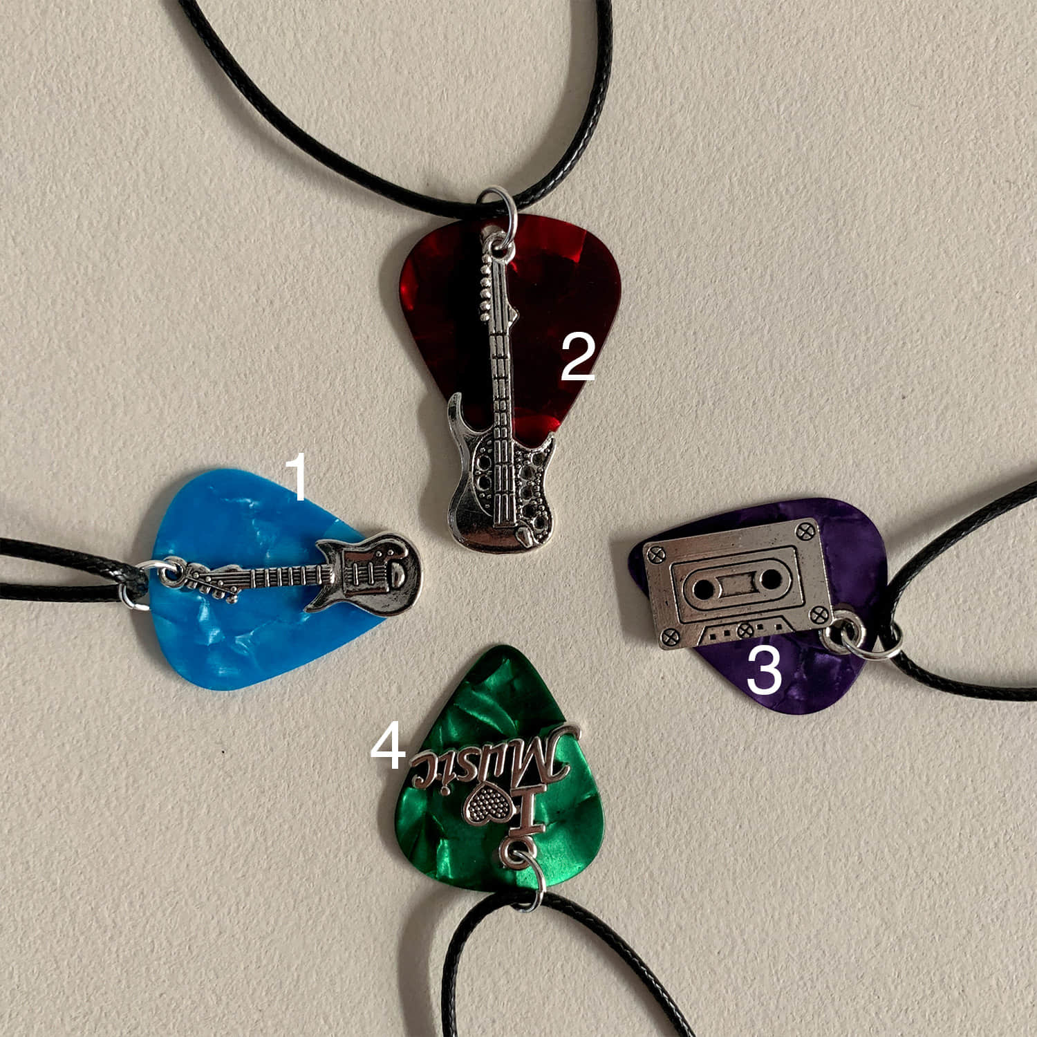 Guitar Pick Chaim Necklace