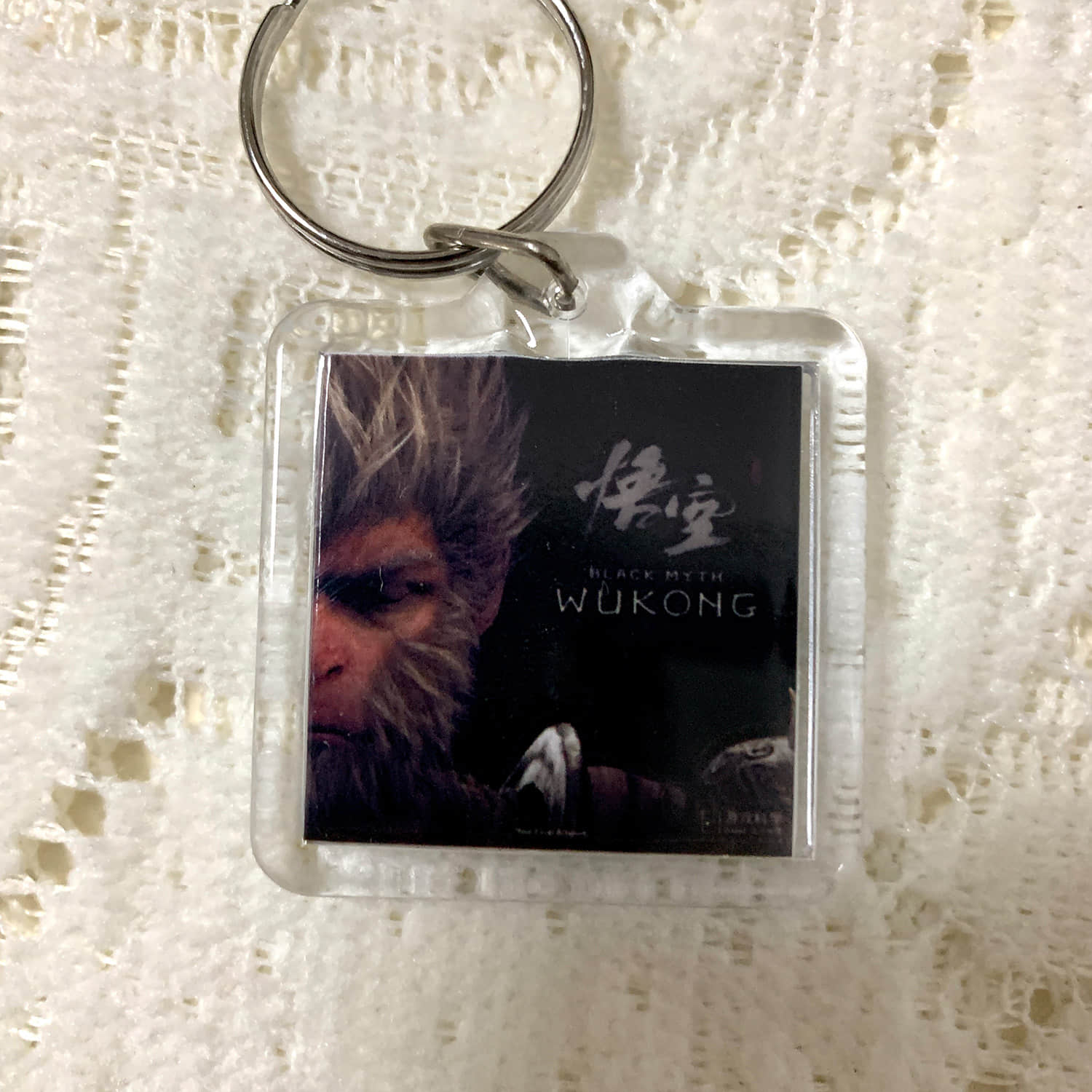 Black MYTH Wukong Game Cover Keychains