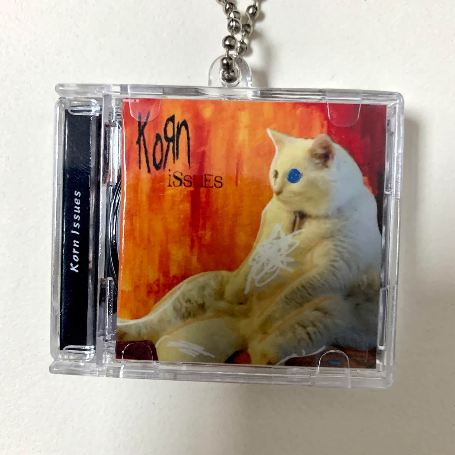 Cat Cover Design Little CD Album Cover Keychains - Radiocat - Deftones cat - KORN cat