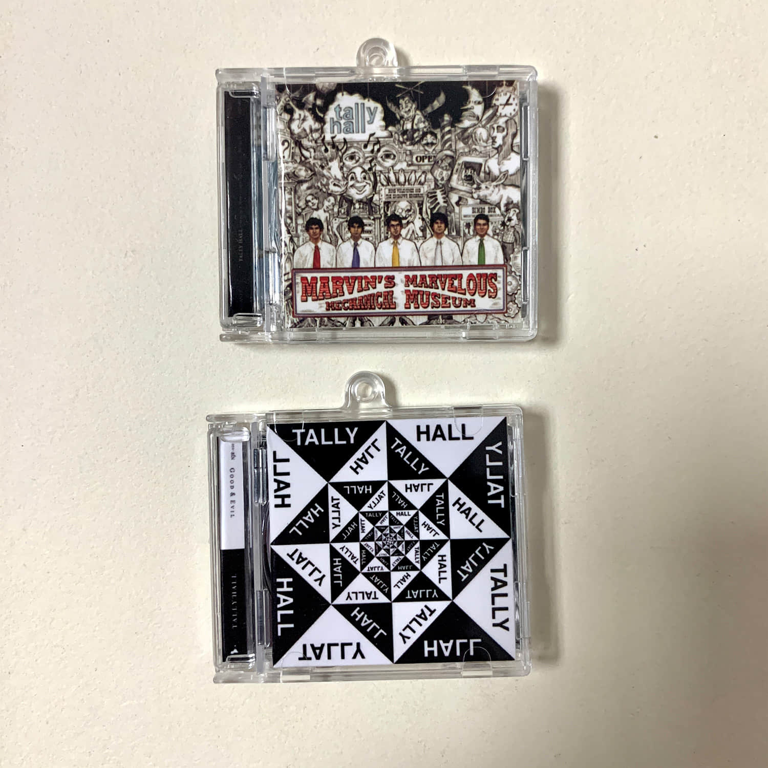 Tally Hall Little CD Album Cover Keychains - Marvin_s Marvelous Mechanical Museum - Good & Evil
