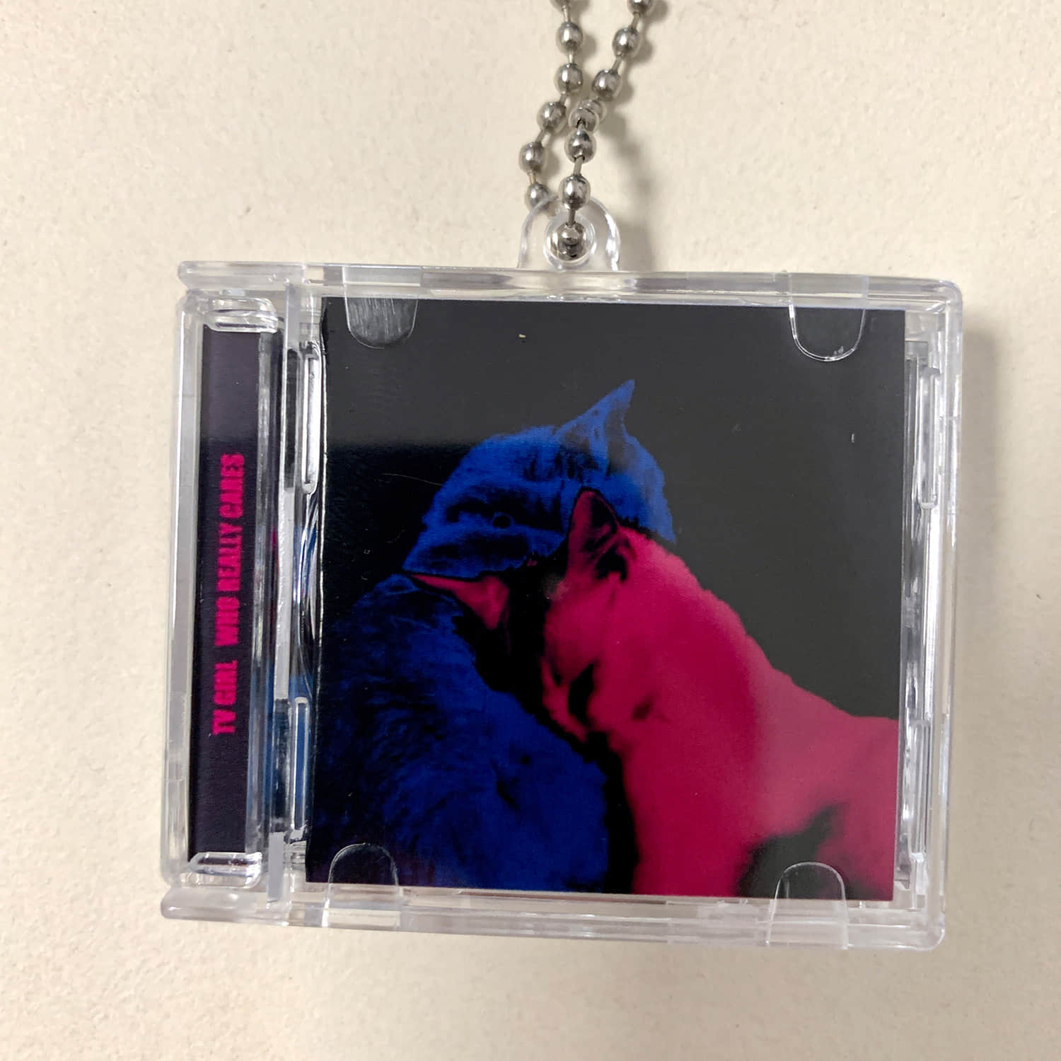 Part 3- Cat Cover Design Little CD Album Cover Keychains -TV Girl -David Bowie - Hole -Type O Negative