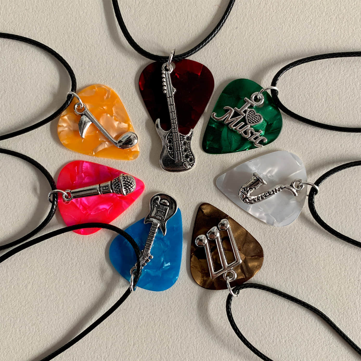 Guitar Pick Chaim Necklace