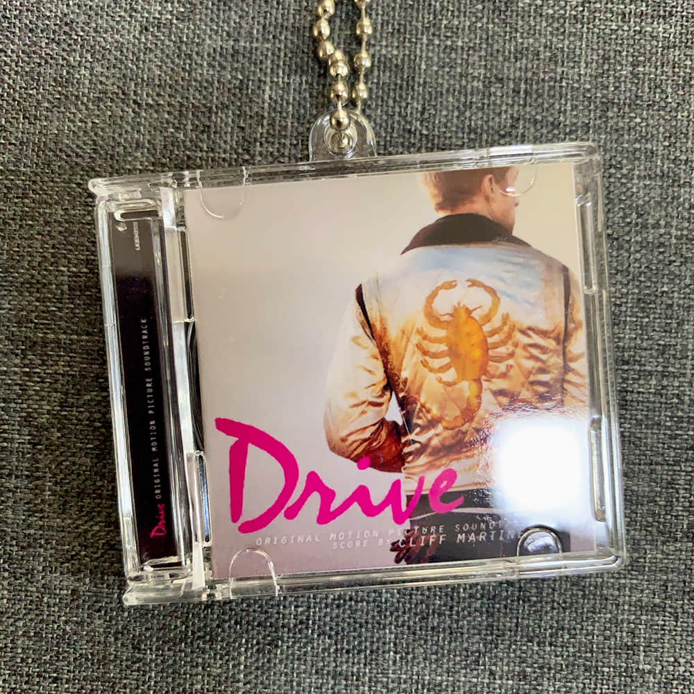 Cliff Martinez Little CD Album Cover Keychains – Drive (Original Motion Picture Soundtrack) 