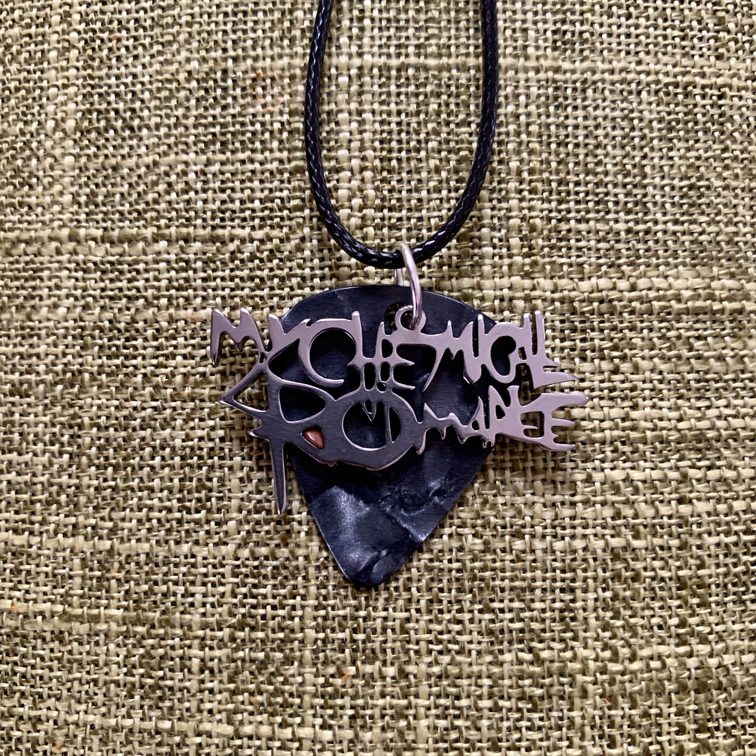 Custom My Chemical Romance Guitar Pick Necklace 