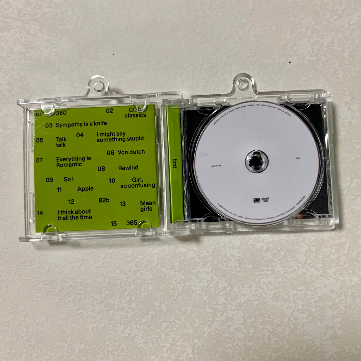 Charli XCX Little CD Album Cover Keychains - Brat