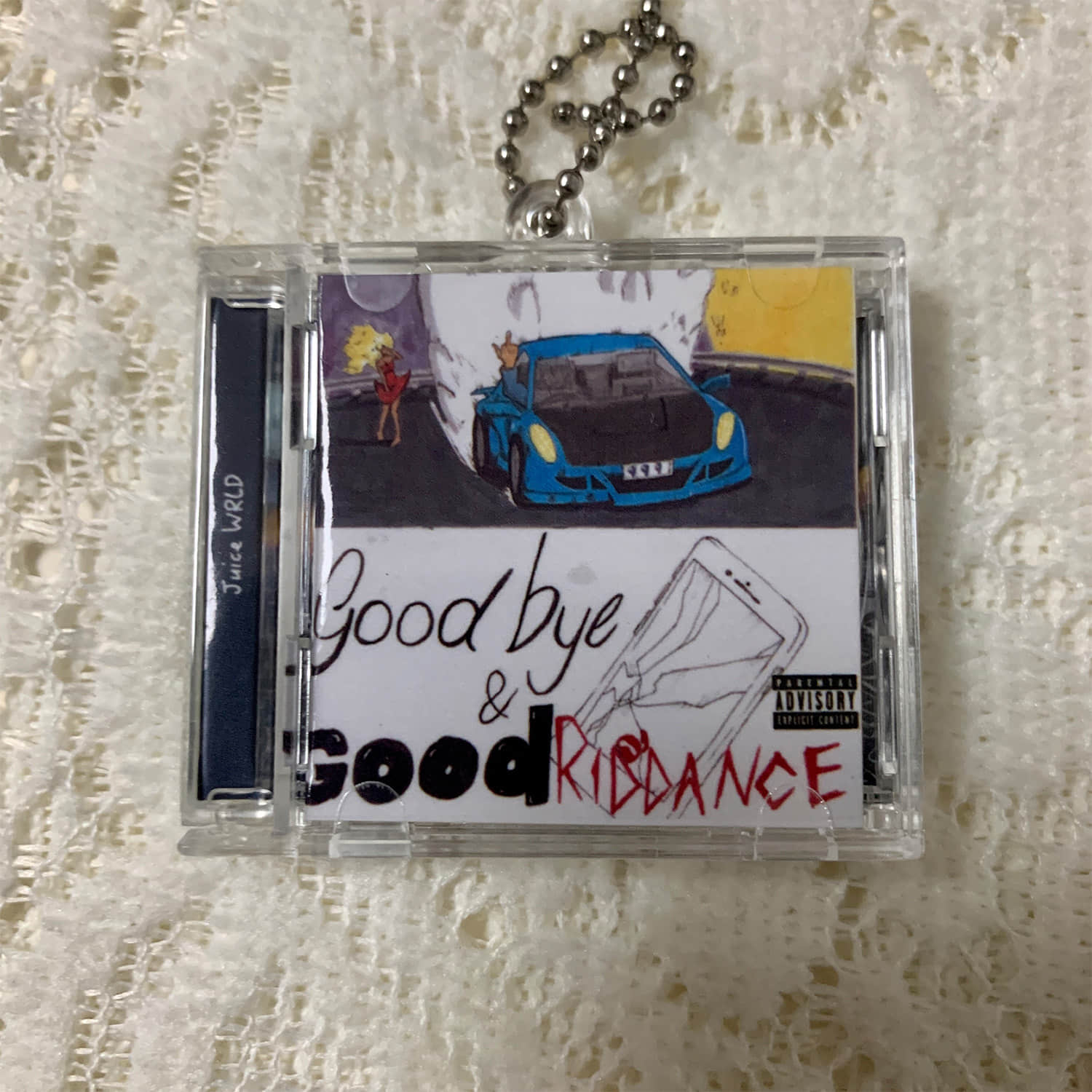Juice WRLD Little CD Album Cover Keychains - Goodbye & Good Riddance