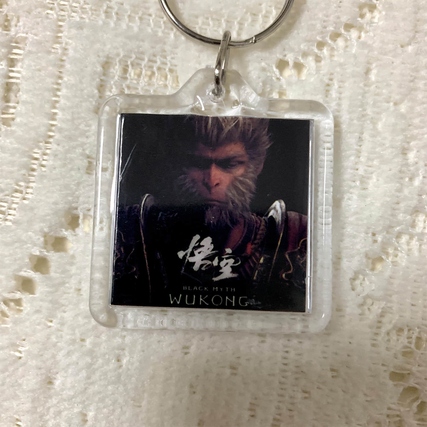 Black MYTH Wukong Game Cover Keychains