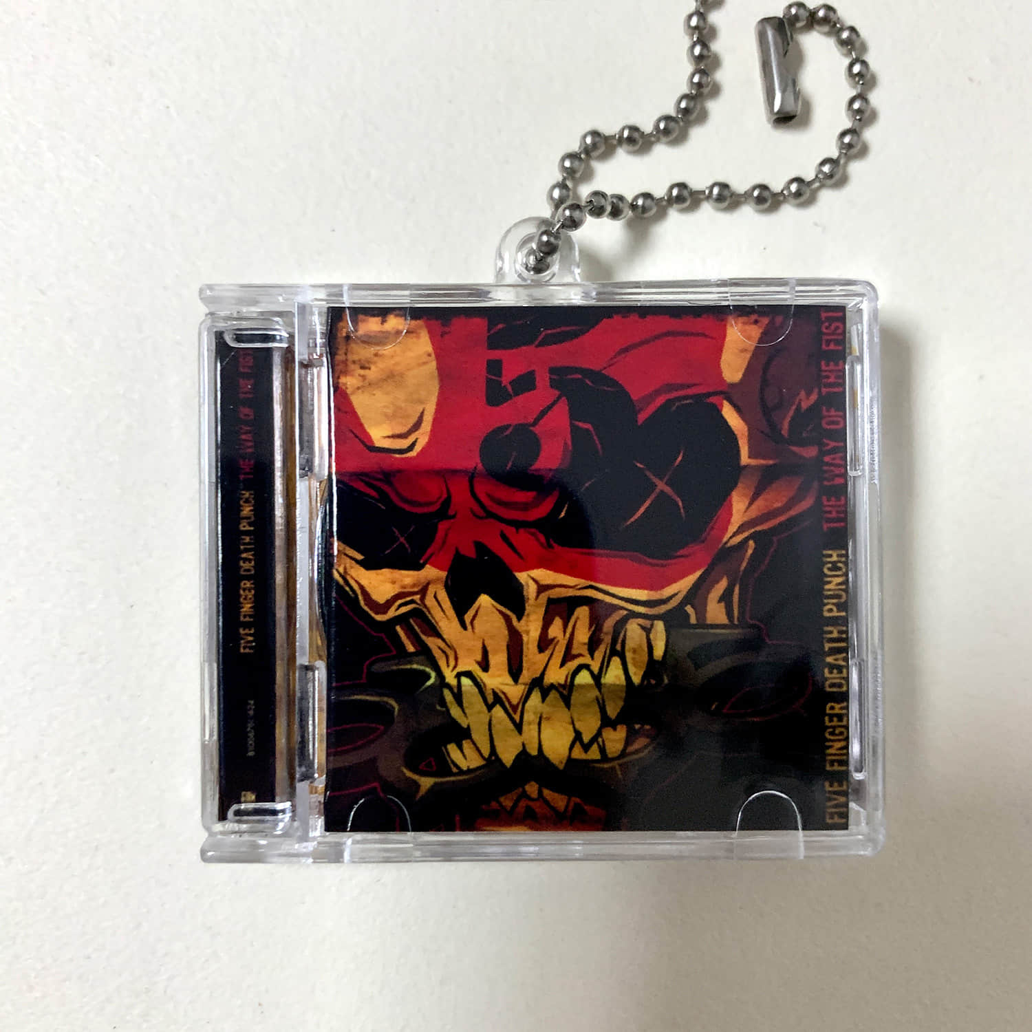 Five Finger Death Punch Little CD Album Cover Keychains - War Is The Answer - The Way Of The Fist - AfterLife