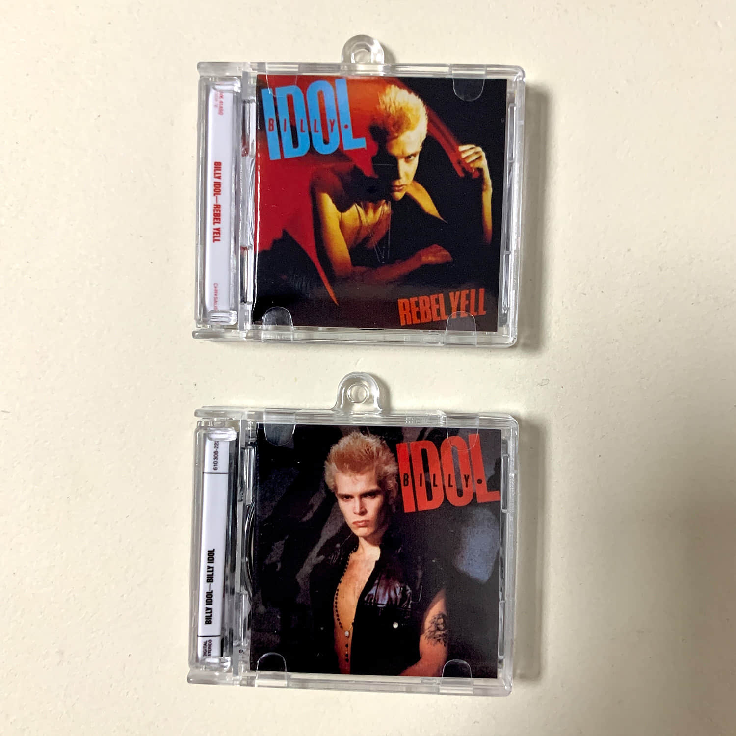Billy Idol Little CD Album Cover Keychains – Billy Idol - Rebel Yell