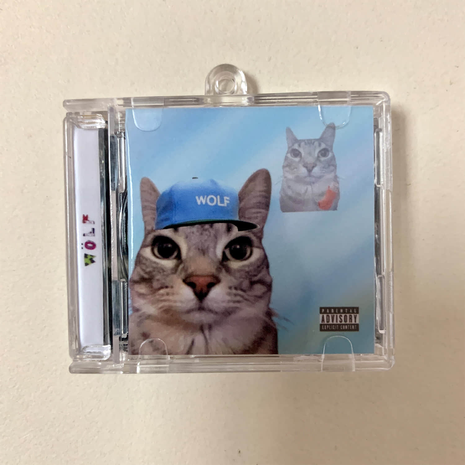 Cat Cover Design Little CD Album Cover Keychains II - Metallica - Gorillaz - Tyler the Creator - Jeff Buckley