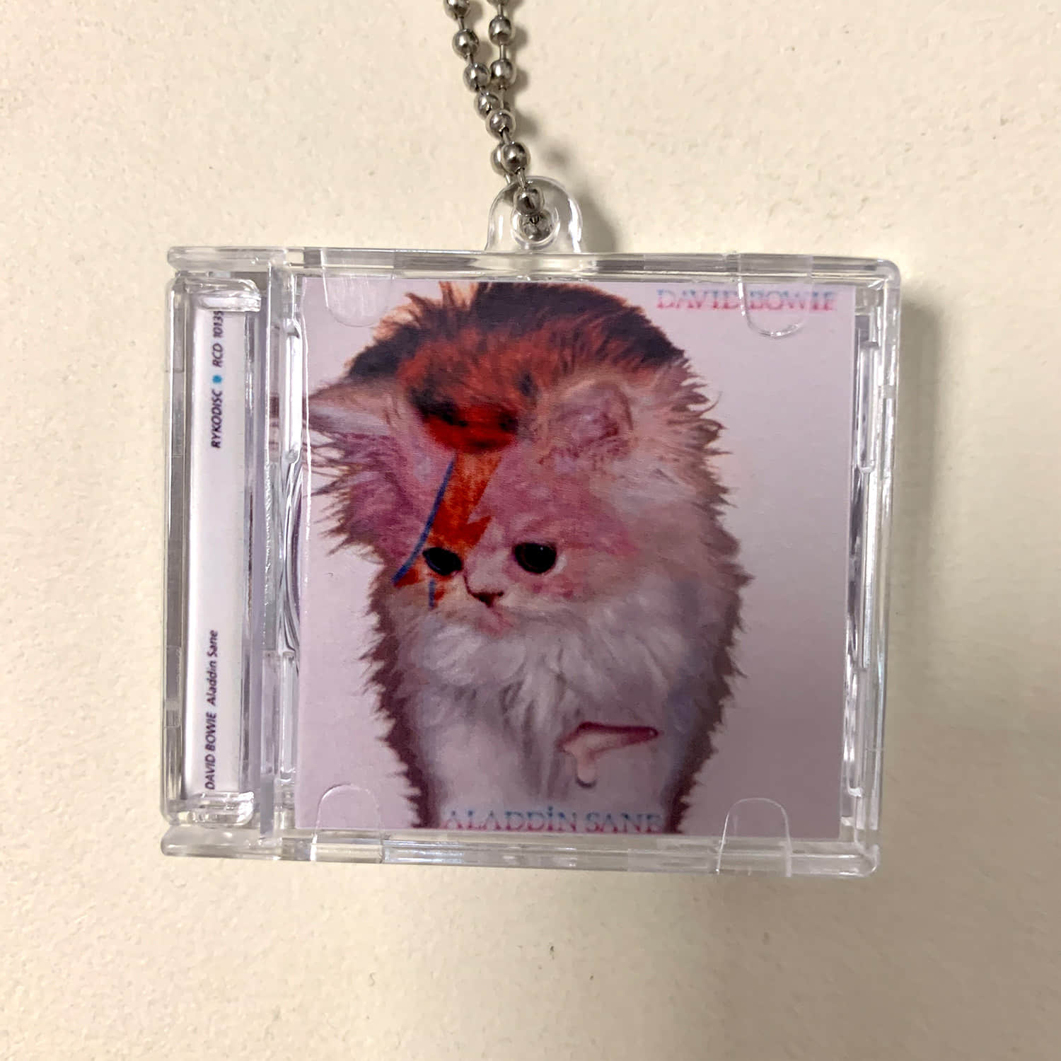 Part 3- Cat Cover Design Little CD Album Cover Keychains -TV Girl -David Bowie - Hole -Type O Negative