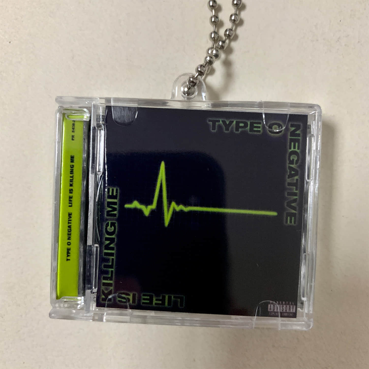 Type O Negative Little CD Album Cover Keychains - Life Is Killing Me - World Coming Down - October Rust -Bloody Kisses - Dead Again 