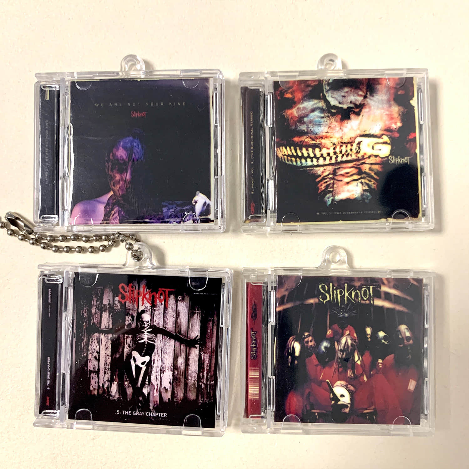 Slipknot Little CD Album Cover Keychains - Slipknot - .5_ The Gray Chapte