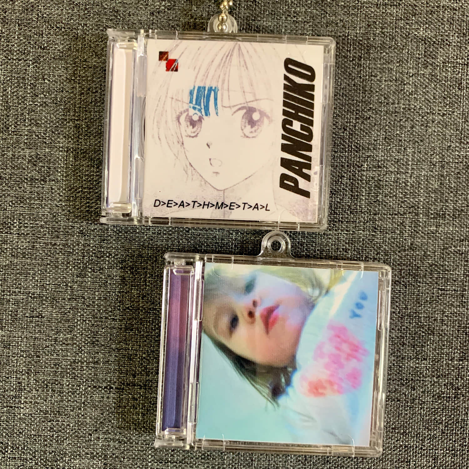 Panchiko Little CD Album Cover Keychains – D_E_A_T_H_M_E_T_A_L - Ginkgo