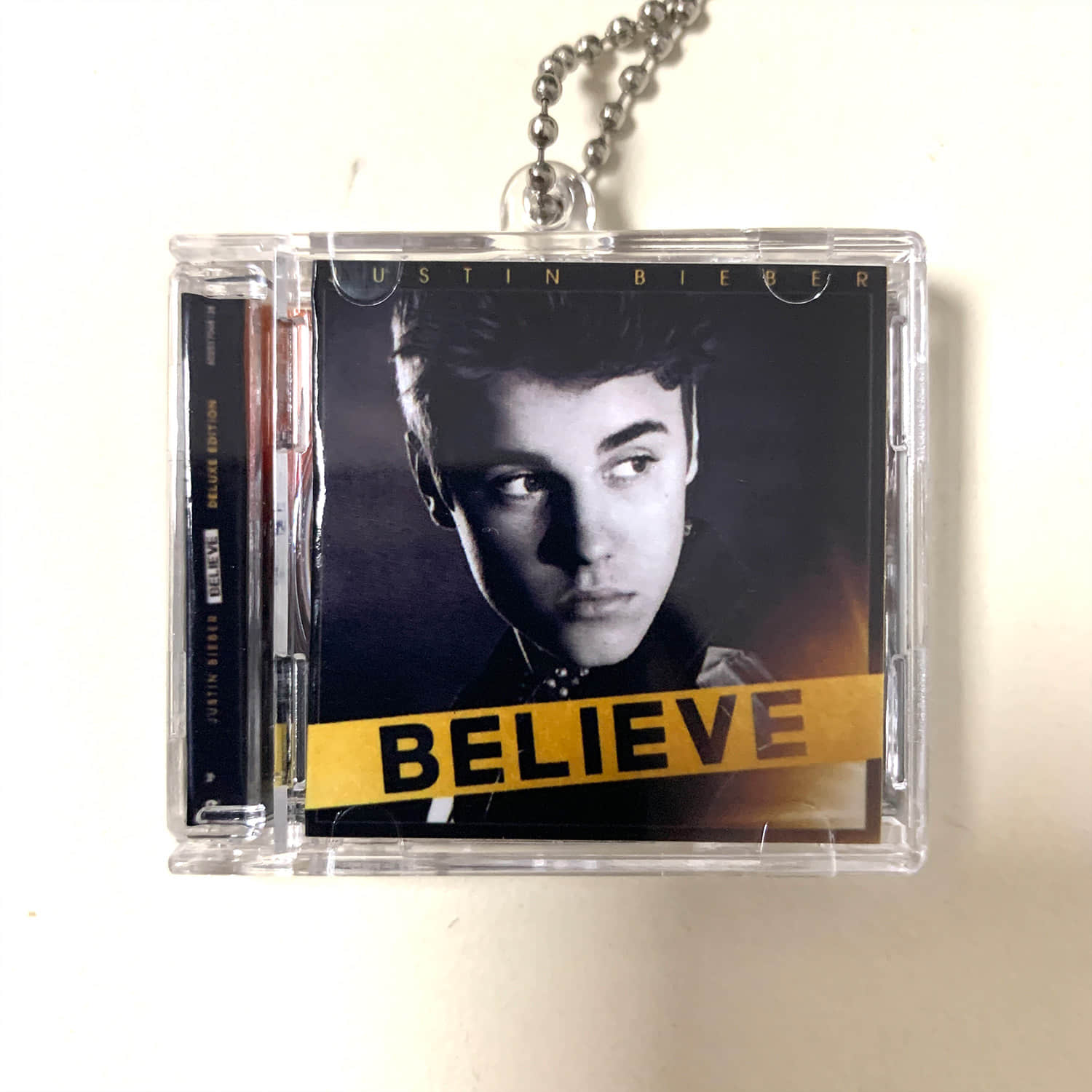 Justin Bieber Little CD Album Cover Keychains - Believe 