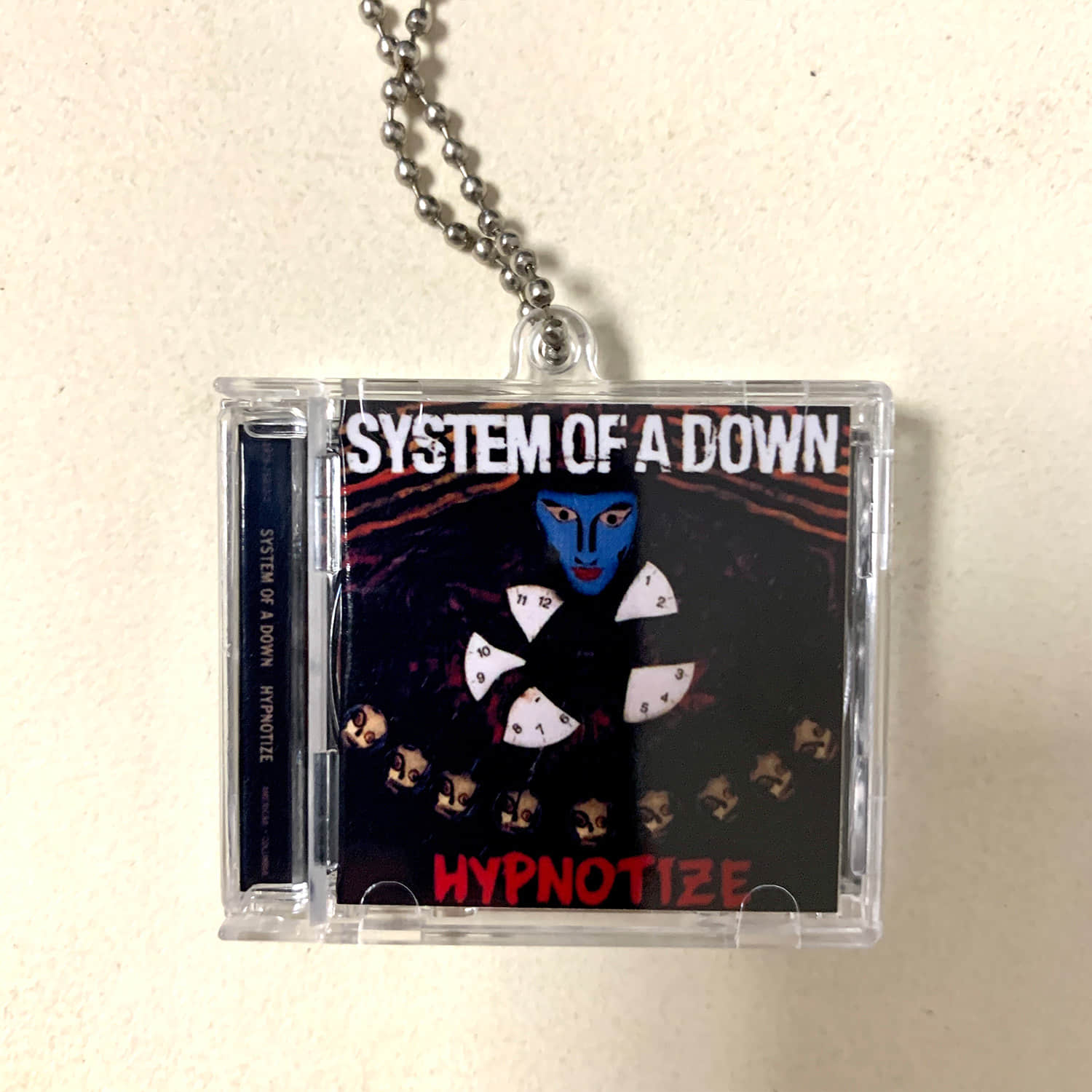 System Of A Down Little CD Album Cover Keychains - Toxicity -System Of A Down - Mezmerize - Steal This Album! - Hypnotize