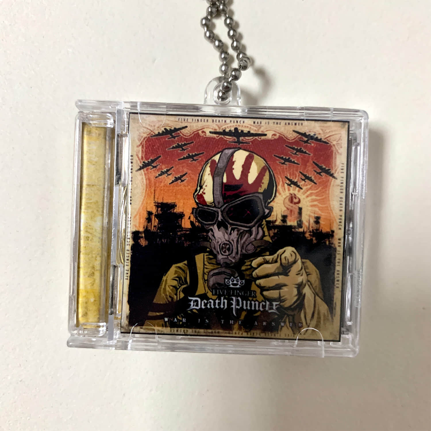 Five Finger Death Punch Little CD Album Cover Keychains - War Is The Answer - The Way Of The Fist - AfterLife