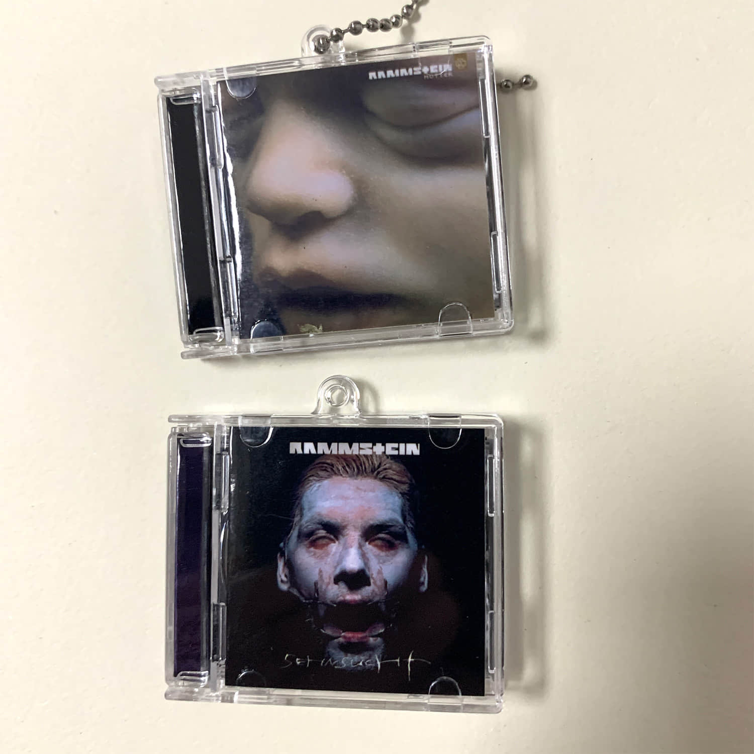 Rammstein Little CD Album Cover Keychains - Sehnsucht - Mutter