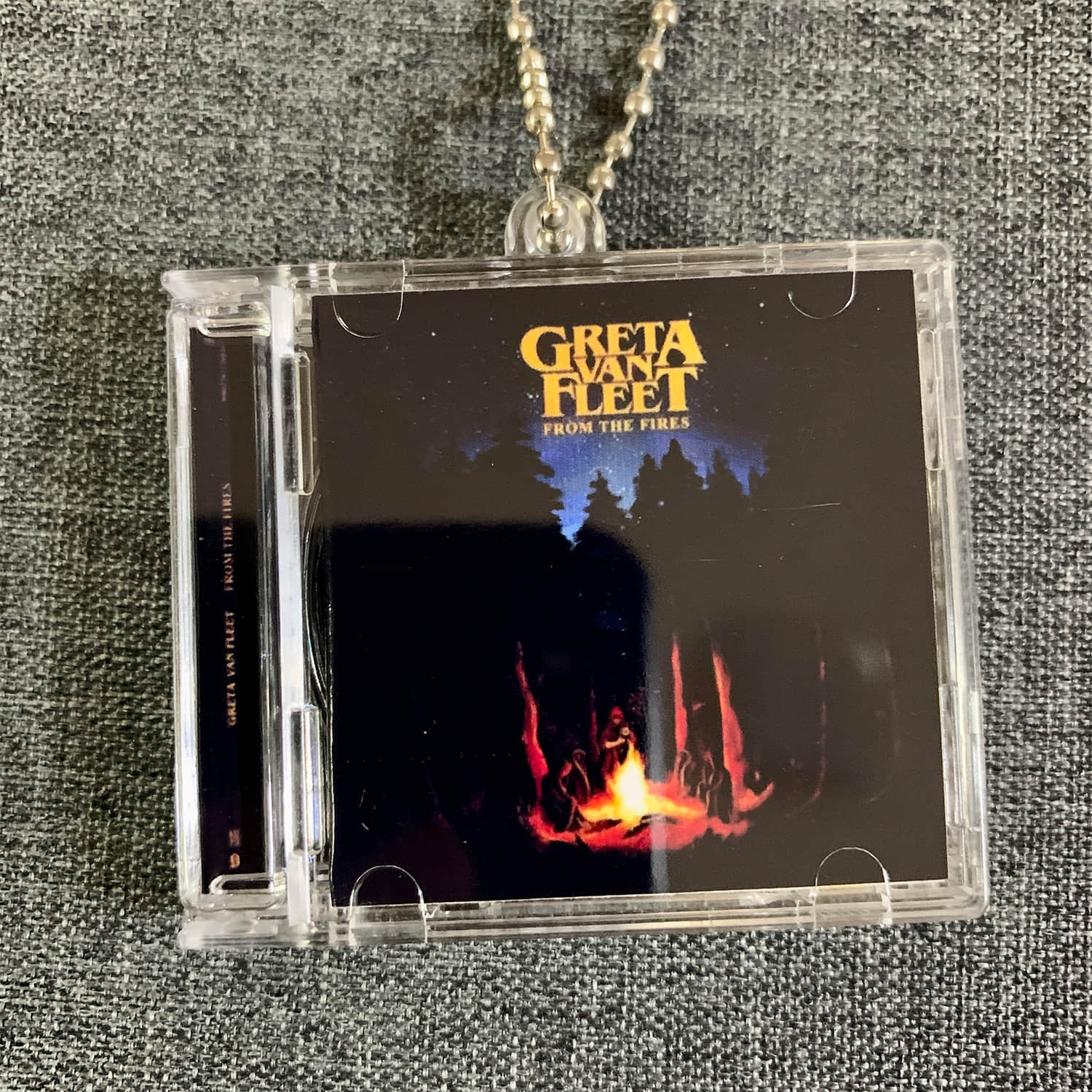 Greta Van Fleet Little CD Album Cover Keychains – From The Fires