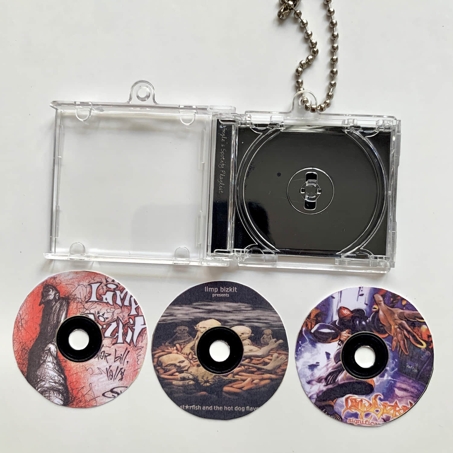 Custom Spotify Playlist Little CD Album Keychain