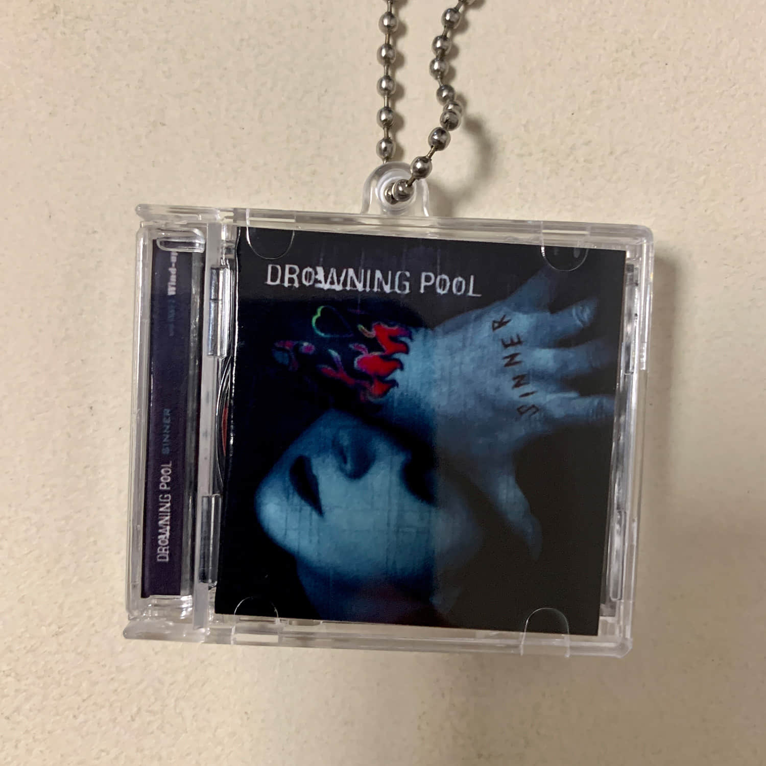 Drowning Pool Little CD Album Cover Keychains  – Sinner