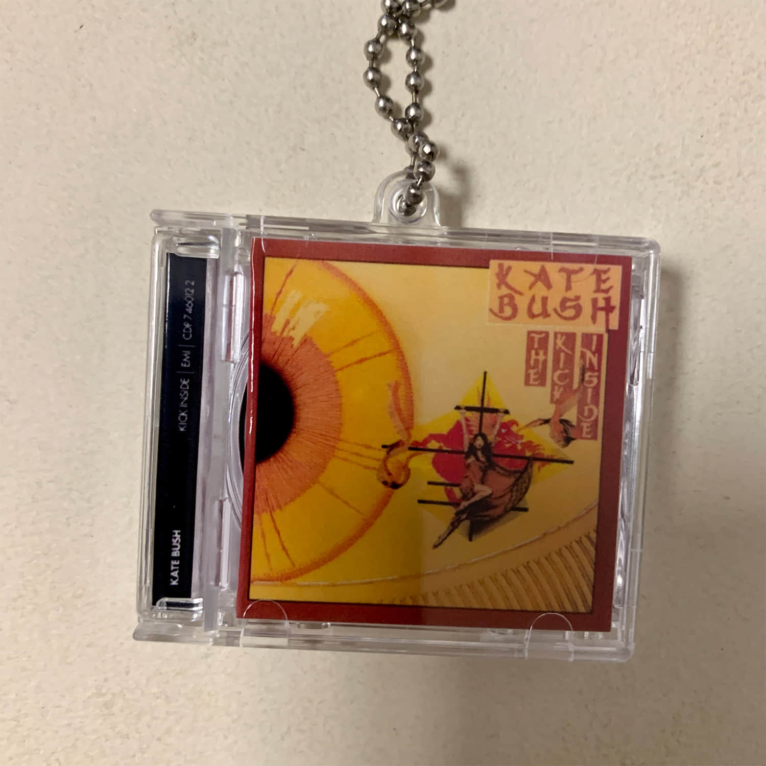 Kate Bush Little CD Album Cover Keychains  – The Kick Inside